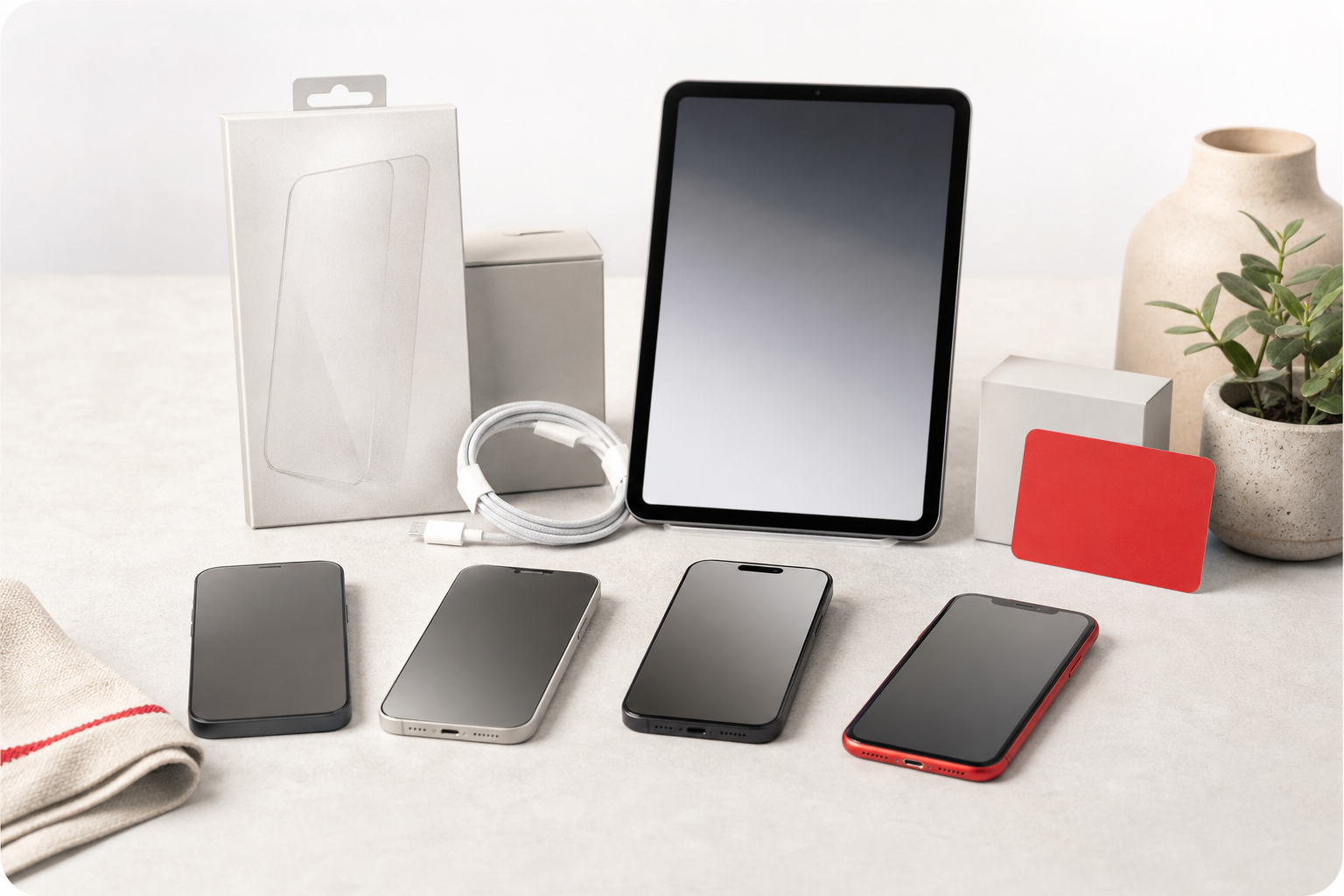 KMP Geräteshop mit Gebrauchtgeräten, Schutzglas und Zubehör